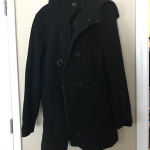 Black peacoat